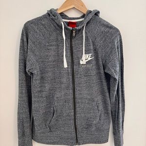 Nike light grey hoodie